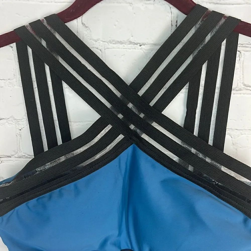 Blue One Piece Swimsuit - Picture 2 of 6
